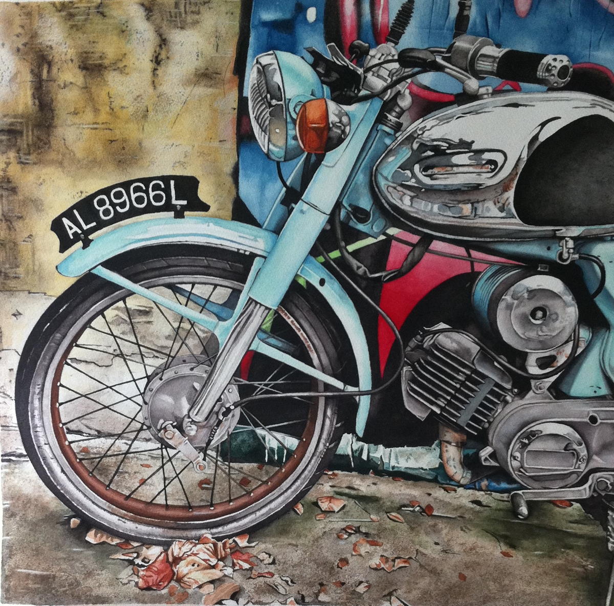 The Old Forgotten Motorbike